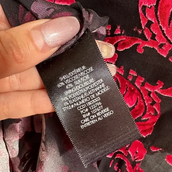 ALICE OLIVIA JEANNIE BURNOUT TOP BLOUSE| size small - Picture 6 of 6